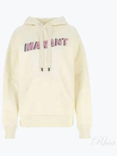 Mansel Logo Print Hoodie Vanilla - ISABEL MARANT - BALAAN 2