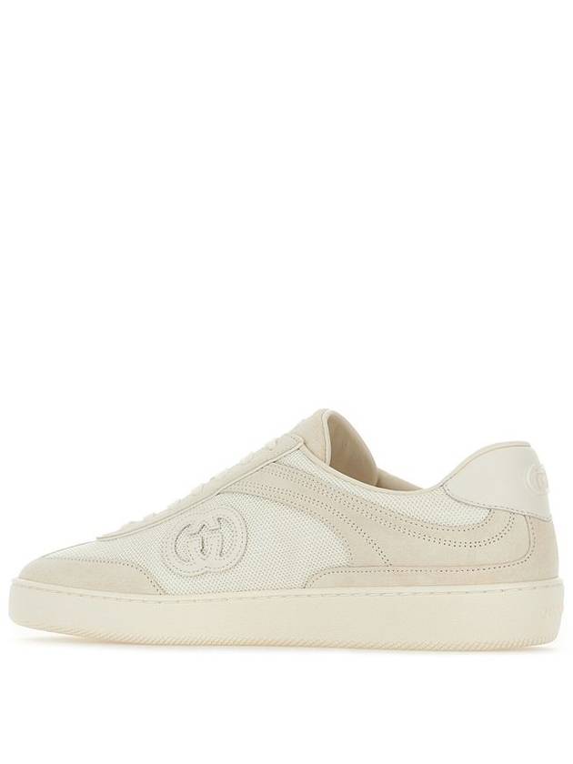 Interlocking G Suede Low Top Sneakers White - GUCCI - BALAAN 4