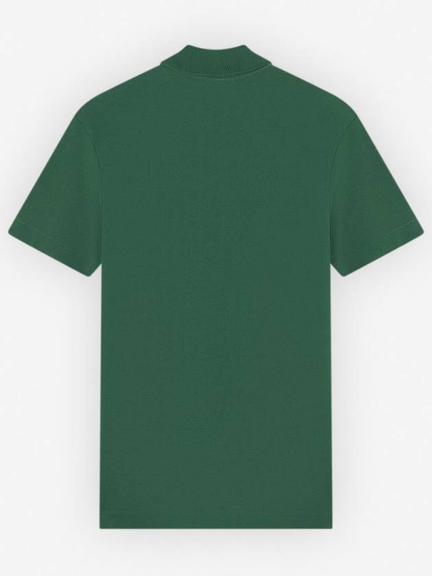 Bold Fox Head Patch Comfort Short Sleeve Polo Shirt Green - MAISON KITSUNE - BALAAN 3