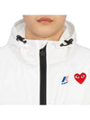 Small Heart Wappen Windbreaker White - COMME DES GARCONS - BALAAN 9