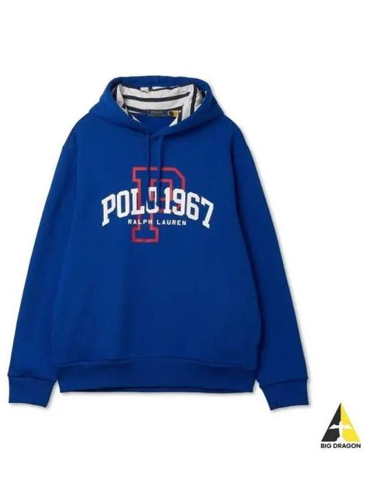 Logo Fleece Hoodie Blue - POLO RALPH LAUREN - BALAAN 1