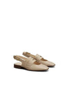 Leather Slingback Loafer Beige - TOD'S - BALAAN 4