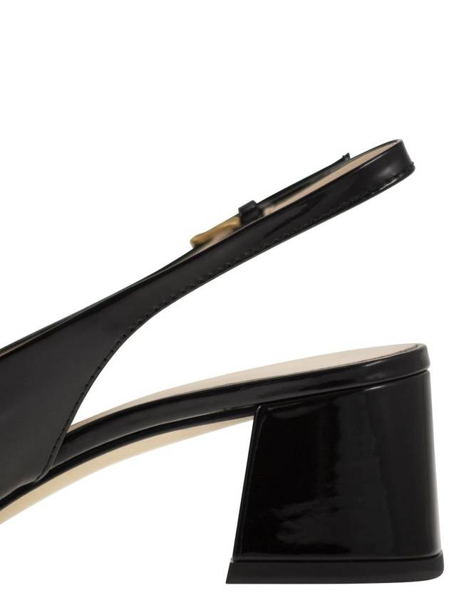 Kate Patent Leather Slingback Heels Black - TOD'S - BALAAN 8