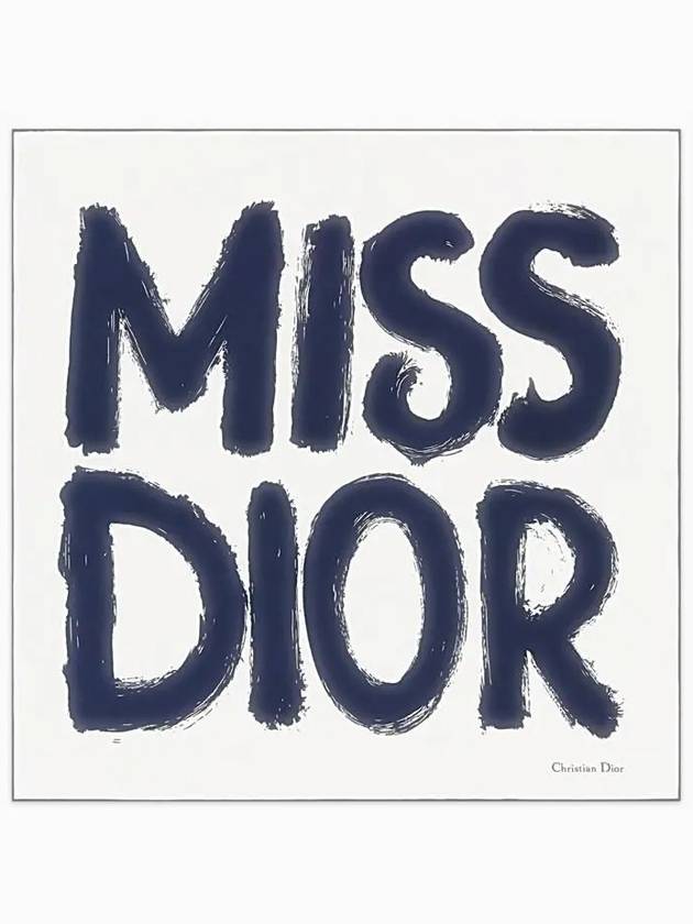 Miss Dior Graffiti 70 Square Scarf 45MID070I616 C540 - DIOR - BALAAN 1