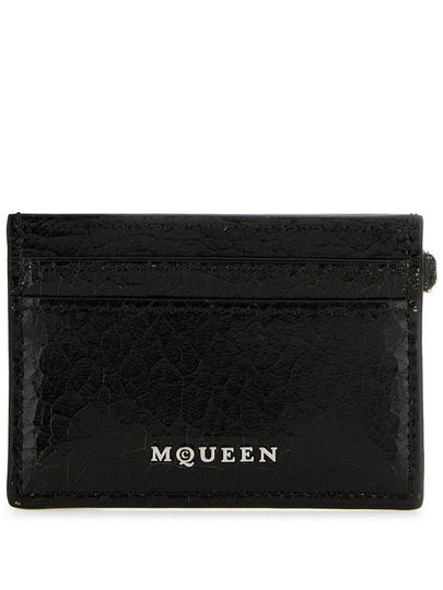 Leather Card Wallet Black - ALEXANDER MCQUEEN - BALAAN 2