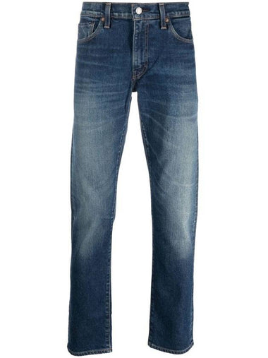 Slim Fit Denim Straight Jeans Dark Blue - LEVI'S - BALAAN 1