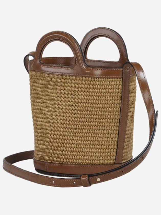 Tropicalia Small Bucket Bag Brown - MARNI - BALAAN 4