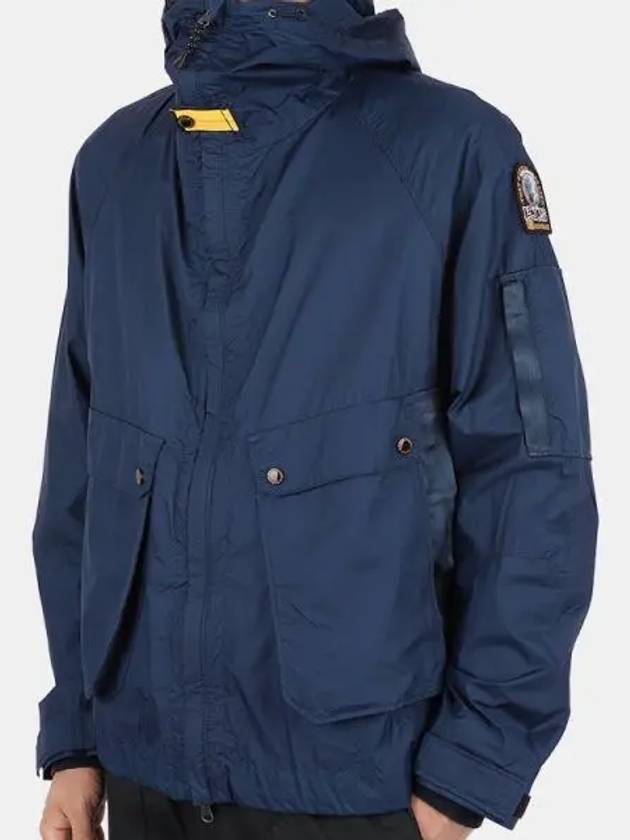 Men s HEZE Hooded Jacket Blue RC01 673 1054956 - PARAJUMPERS - BALAAN 1