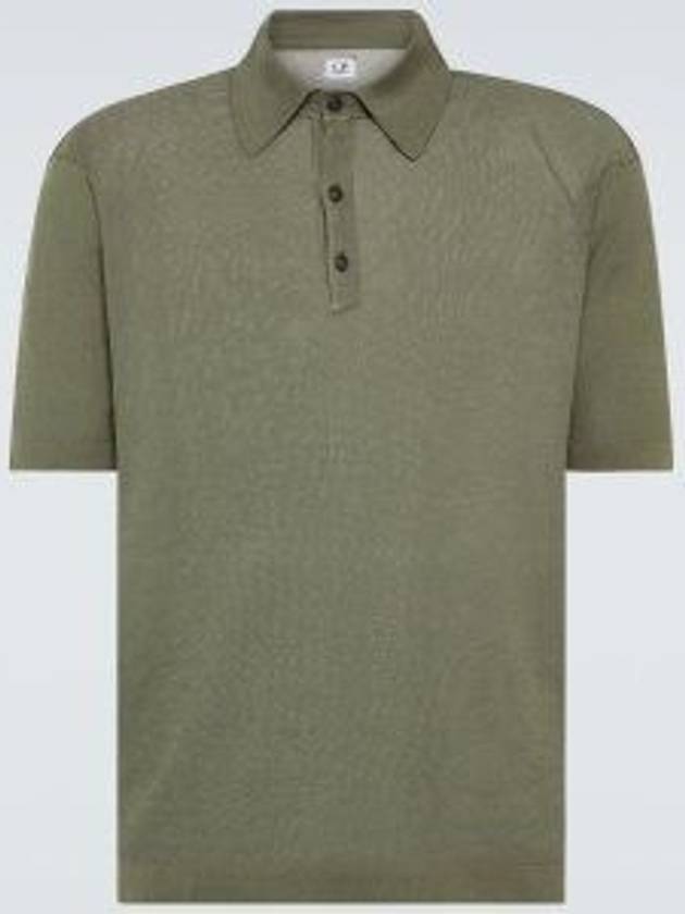 Filo Di Scozia Polo Shirt Green - CP COMPANY - BALAAN 2