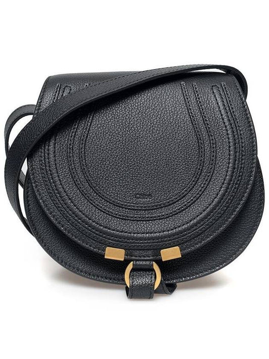 Marcie Saddle Small Cross Bag Black - CHLOE - BALAAN 2