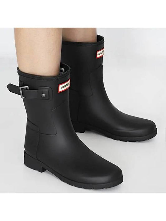 Refined Short Wellington Rain Boots Black - HUNTER - BALAAN 2