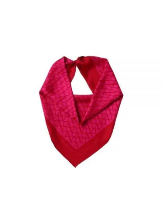 Iconographe Silk Scarf Pink - VALENTINO - BALAAN 2