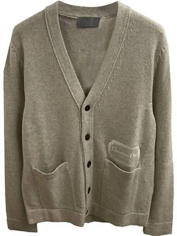 Couture Cashmere Cardigan Beige Men s Jacket 270410 - DIOR - BALAAN 1