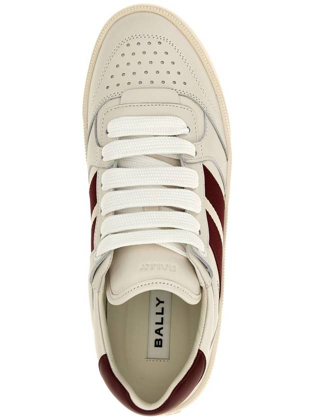 Rebby Leather Low-Top Sneakers White - BALLY - BALAAN 5