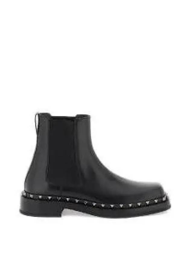 Rockstud Chelsea Boots Black - VALENTINO - BALAAN 2