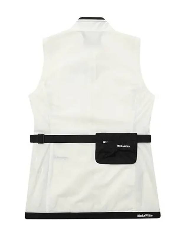 Belt Set Long Length Vest 1000LCOOWHITE - BLACK&WHITE - BALAAN 2