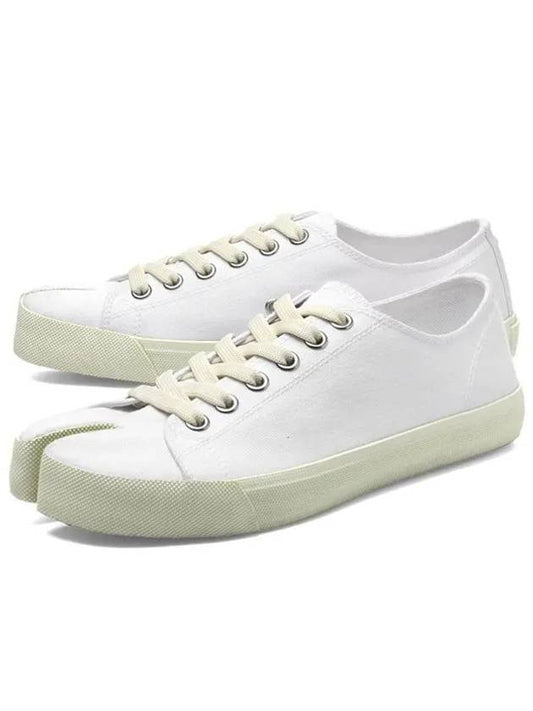 Tabi Canvas Low Top Sneakers White - MAISON MARGIELA - BALAAN 2