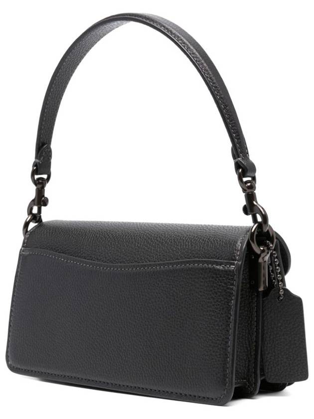 Tabby Logo Plaque Shoulder Bag Black - COACH - BALAAN 3