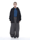 Linen Two Tuck Wide Pants Gray - CHANCE'S NOI - BALAAN 5