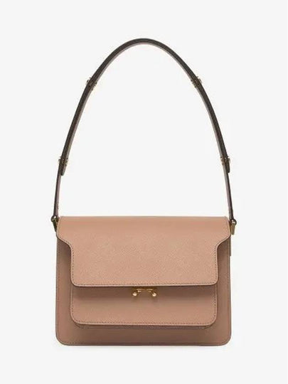 Saffiano Trunk Medium Shoulder Bag Beige - MARNI - BALAAN 2