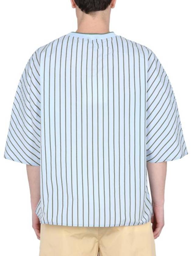 Kimono Stripe Short Sleeve T-Shirt Blue - SUNNEI - BALAAN 4