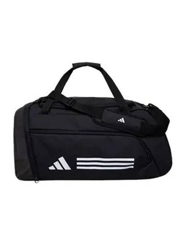 Training Essentials 3 Stripes Medium Duffel Bag Black - ADIDAS - BALAAN 1