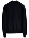 Padded Cotton Zip-Up Cardigan Black - MONCLER - BALAAN 3