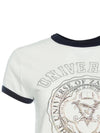 University Graphic Cotton Short Sleeve T-Shirt White - ZADIG & VOLTAIRE - BALAAN 4