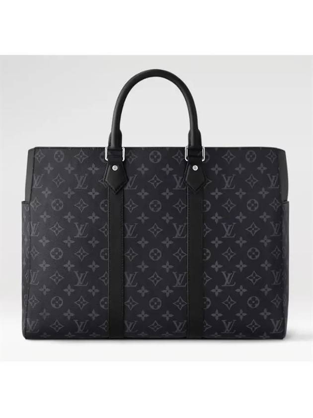 Sac Plat 24H Monogram Eclipse Tote Bag Black - LOUIS VUITTON - BALAAN 2