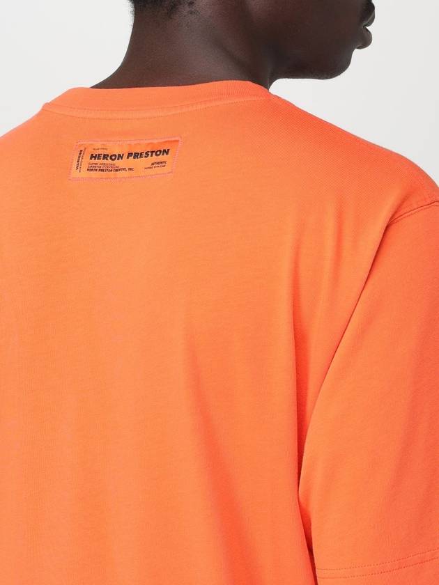 T-shirt Heron Preston in cotone con logo ricamato - HERON PRESTON - BALAAN 4