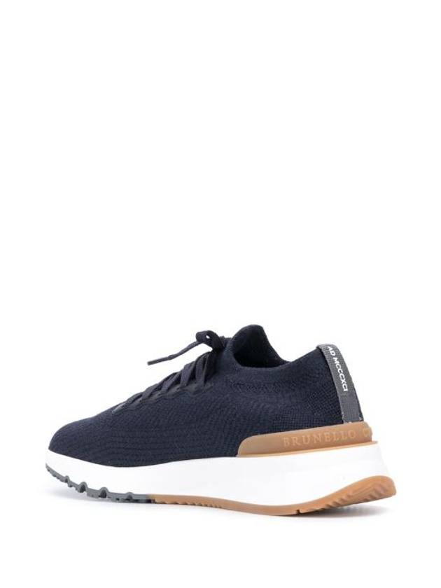 Knit Low Top Sneakers Blue - BRUNELLO CUCINELLI - BALAAN 7