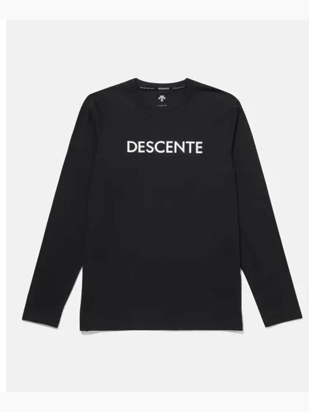 Essential brushed long sleeve t shirt black SP323UTL91 - DESCENTE - BALAAN 1