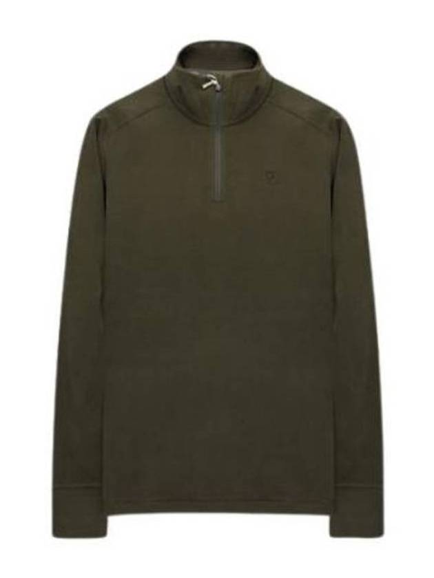 Women's Skare Half Zip up Jacket Dark Olive - FJALL RAVEN - BALAAN 1