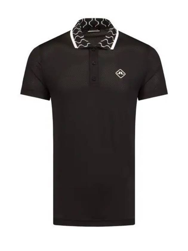 Glen Regular Fit PK Shirt Black - J.LINDEBERG - BALAAN 2