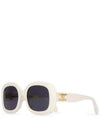 Eyewear Triomphe 10 Acetate Sunglasses White - CELINE - BALAAN 3