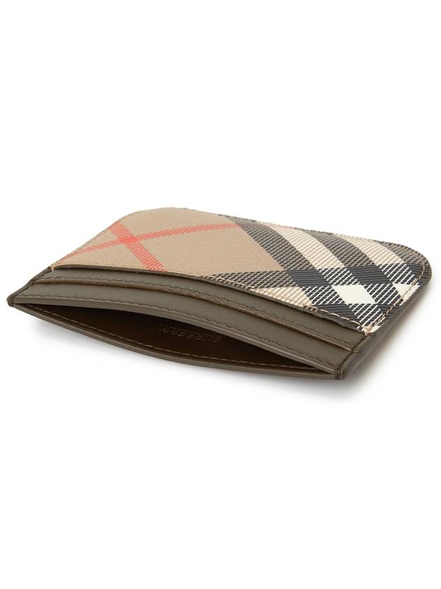 Check Card Wallet Beige - BURBERRY - BALAAN 5