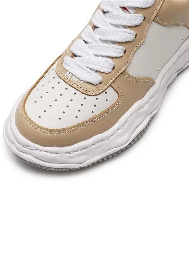 Wayne OG sole leather low top sneakers beige A08FW706BEIGE - MIHARA YASUHIRO - BALAAN 4