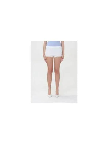 Courr ges 24 124JSH037JS0070 B086 Contrast logo patch short pants - COURREGES - BALAAN 1