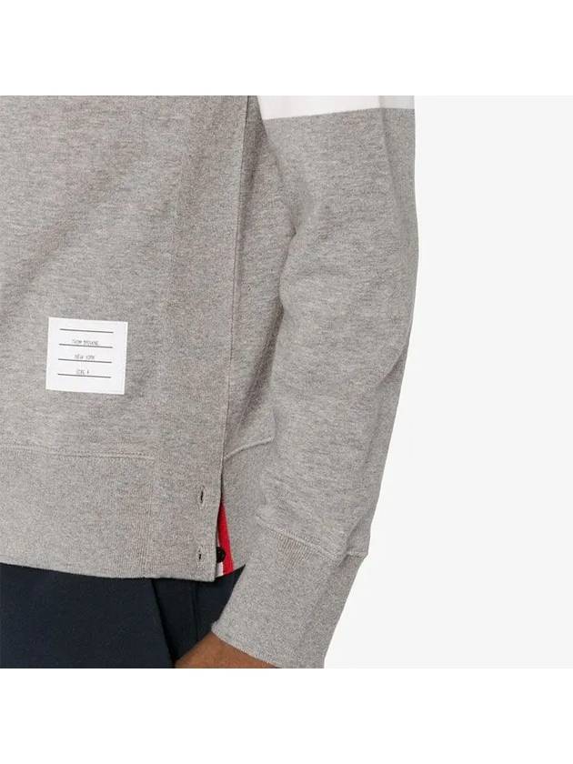 4 Bar Loopback Jersey Sweatshirt Light Grey - THOM BROWNE - BALAAN 7