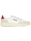 Medalist Low Top Sneakers Red White - AUTRY - BALAAN 2