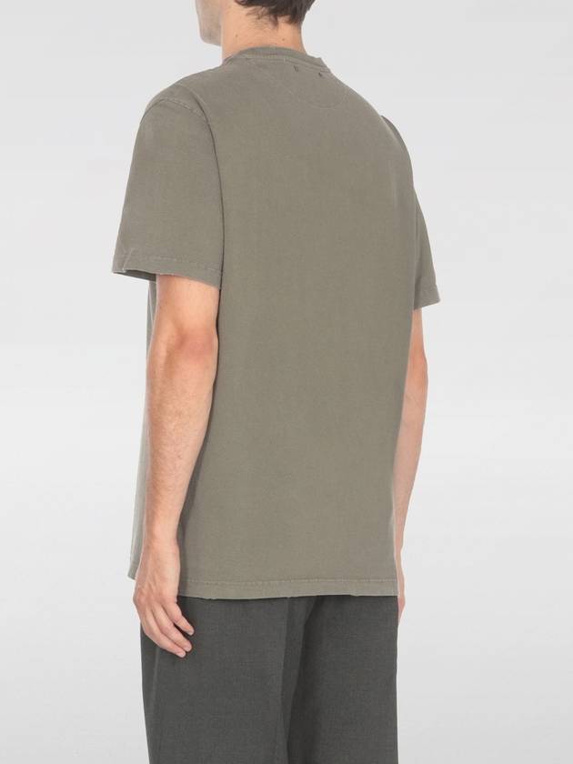 Golden Lettering Cotton Short Sleeve T-Shirt Olive Green - GOLDEN GOOSE - BALAAN 3