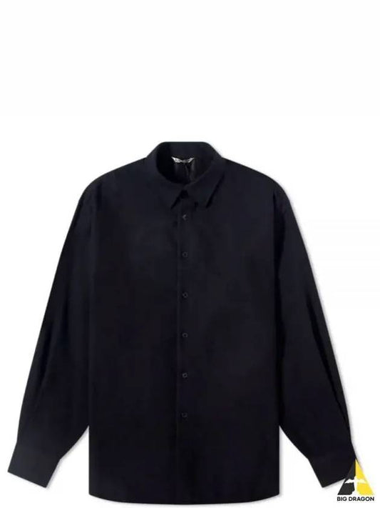 AIRY WOOL VIYELLA SHIRT A23AS03VT DARK NAVY - AURALEE - BALAAN 1