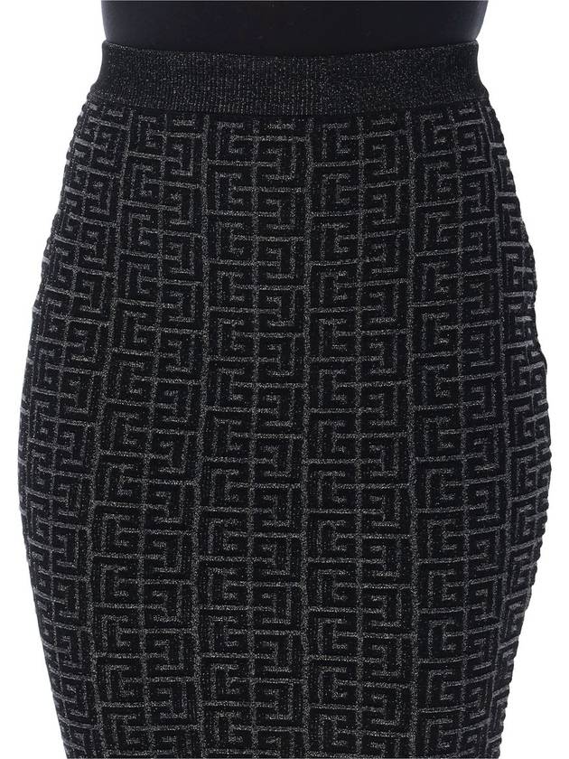 Balmain Monogram 3D Mini Skirt - BALMAIN - BALAAN 3