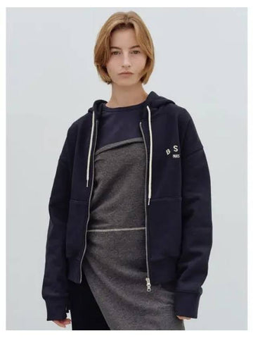 BSM SMALL LOGO ZIP UP NAVY - BENSIMON - BALAAN 1