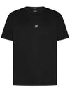 Logo Print Short Sleeve T-Shirt Black - CP COMPANY - BALAAN 2