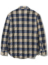 Wool Check Washed Shirt Blue - UJBECOMING - BALAAN 3