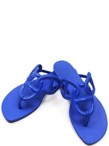 Egeri Jelly Shoes Mule Sandals Blue 35 Size H221001Z - HERMES - BALAAN 1