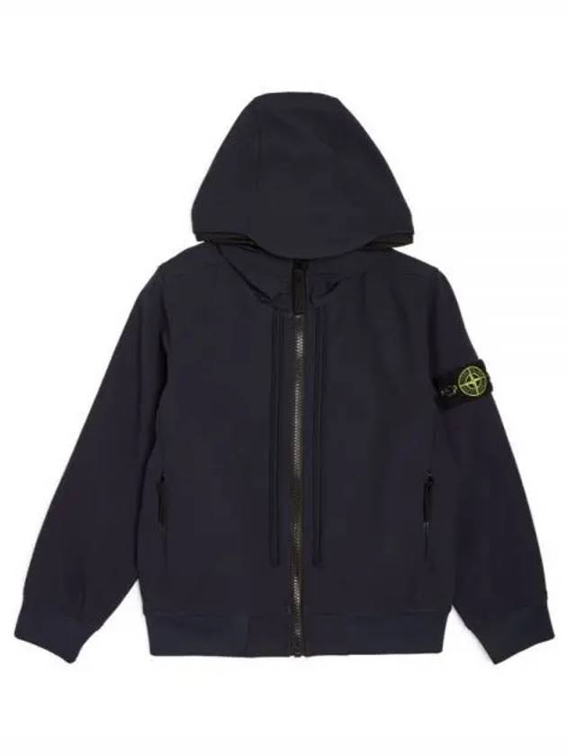 Soft Shell-R E.Dye Pure Insulation Technology Recycled Polyester Primaloft Hooded Jacket Navy - STONE ISLAND - BALAAN 2