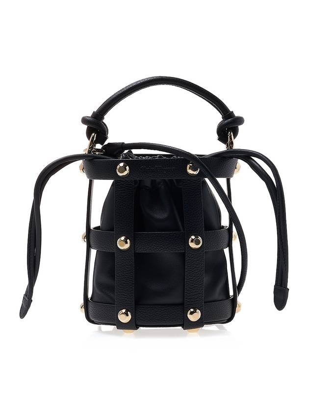 Cage Bag Small Bucket Bag Black - SALVATORE FERRAGAMO - BALAAN 2