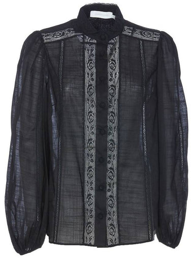 Zimmermann 'Halliday Lace Trim' Shirt - ZIMMERMANN - BALAAN 1